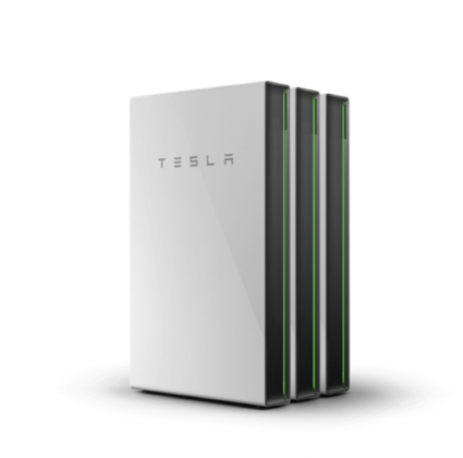 Tesla Powerwall 3 three stacked